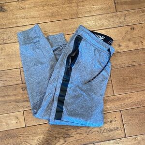 American Eagle Outfitters Gray Joggers with Black Stripe M